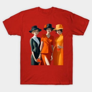 Three art deco women T-Shirt